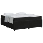 vidaXL Cadru de pat cu saltea cu saltea Negru 180 x 200 cm Catifea