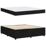 vidaXL Cadru de pat cu saltea cu saltea Negru 180 x 200 cm Catifea