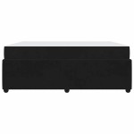 vidaXL Cadru de pat cu saltea cu saltea Negru 180 x 200 cm Catifea