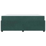 vidaXL Cadru de pat cu saltea Verde închis 180 x 200 cm Catifea