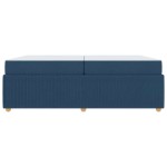 vidaXL Cadru de pat cu saltea cu saltea albastru 200 x 200 cm țesătură