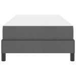 vidaXL Pat cu arcuri cu saltea Gri închis 90 x 200 cm țesătură vidaXL Pat cu arcuri cu saltea Gri închis 90 x 200 cm țesătură