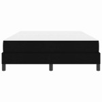vidaXL Pat cu arcuri cu saltea Negru 140 x 200 cm țesătură vidaXL Pat cu arcuri cu saltea Negru 140 x 200 cm țesătură