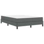 vidaXL Pat cu arcuri cu saltea Gri închis 160 x 200 cm țesătură vidaXL Pat cu arcuri cu saltea Gri închis 160 x 200 cm țesătură