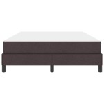 vidaXL Pat cu arcuri cu saltea Maro închis 160 x 200 cm țesătură vidaXL Pat cu arcuri cu saltea Maro închis 160 x 200 cm țesătură