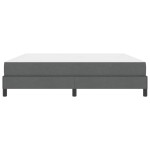 vidaXL Pat cu arcuri cu saltea Gri închis 180 x 200 cm țesătură vidaXL Pat cu arcuri cu saltea Gri închis 180 x 200 cm țesătură