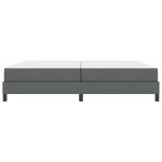 vidaXL Pat cu arcuri cu saltea Gri închis 200 x 200 cm țesătură vidaXL Pat cu arcuri cu saltea Gri închis 200 x 200 cm țesătură