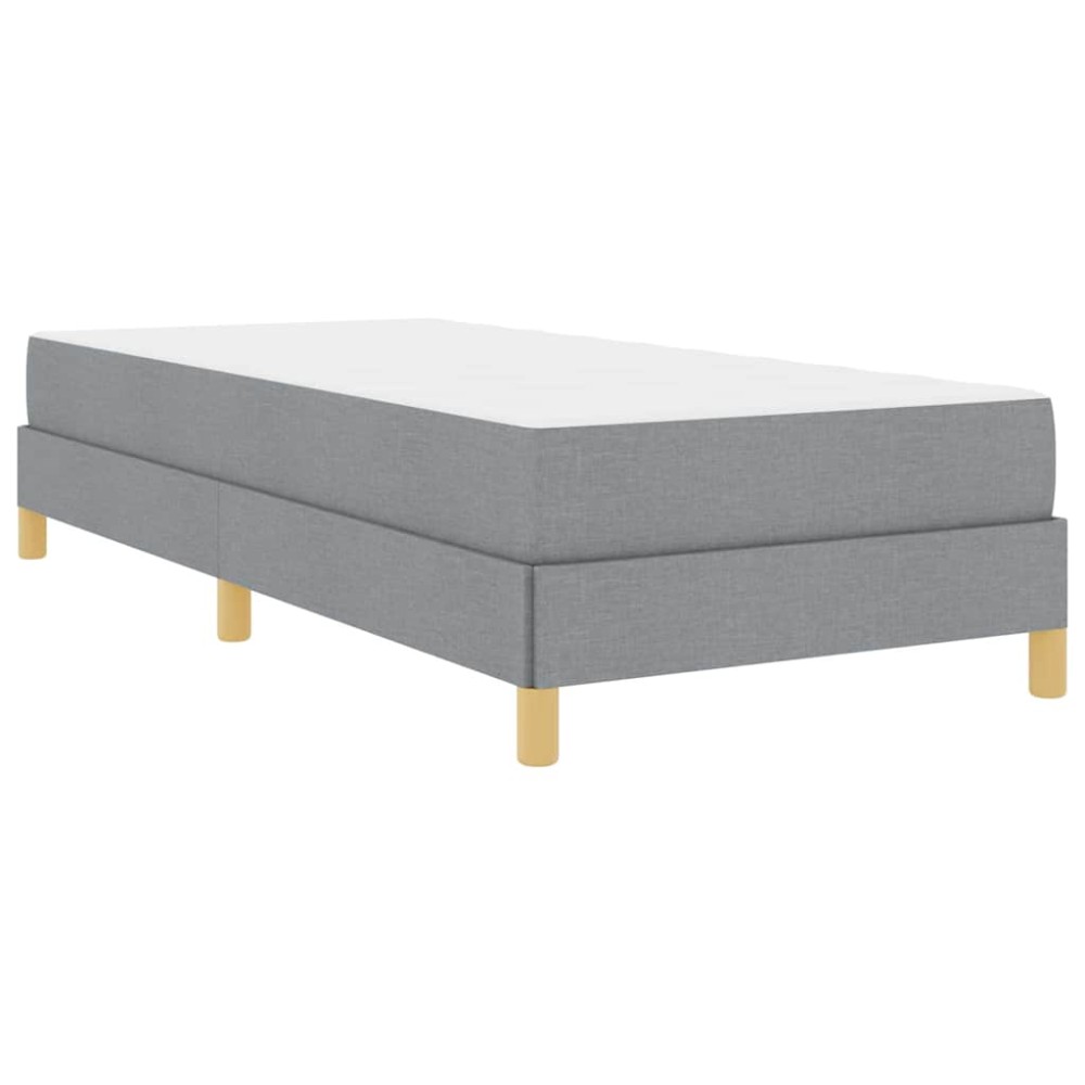 vidaXL Pat cu arcuri Gri deschis și Maro 80 x 200 cm