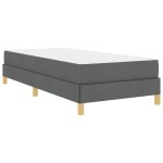 vidaXL Pat cu arcuri Gri închis și Maro 80 x 200 cm vidaXL Pat cu arcuri Gri închis și Maro 80 x 200 cm