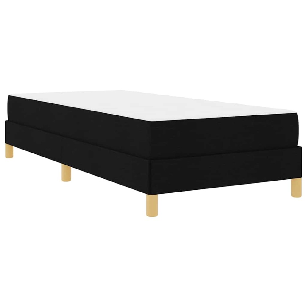vidaXL Pat cu arcuri Negru și Maro 80 x 200 cm