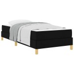 vidaXL Pat cu arcuri Negru și Maro 80 x 200 cm vidaXL Pat cu arcuri Negru și Maro 80 x 200 cm