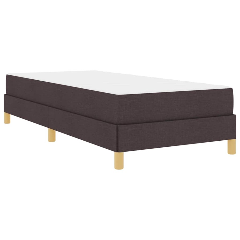 vidaXL Pat cu arcuri Maro 80 x 200 cm Țesătură, Lemn Ingineresc