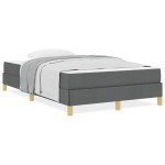vidaXL Pat cu arcuri Gri închis și Maro 120 x 190 cm vidaXL Pat cu arcuri Gri închis și Maro 120 x 190 cm