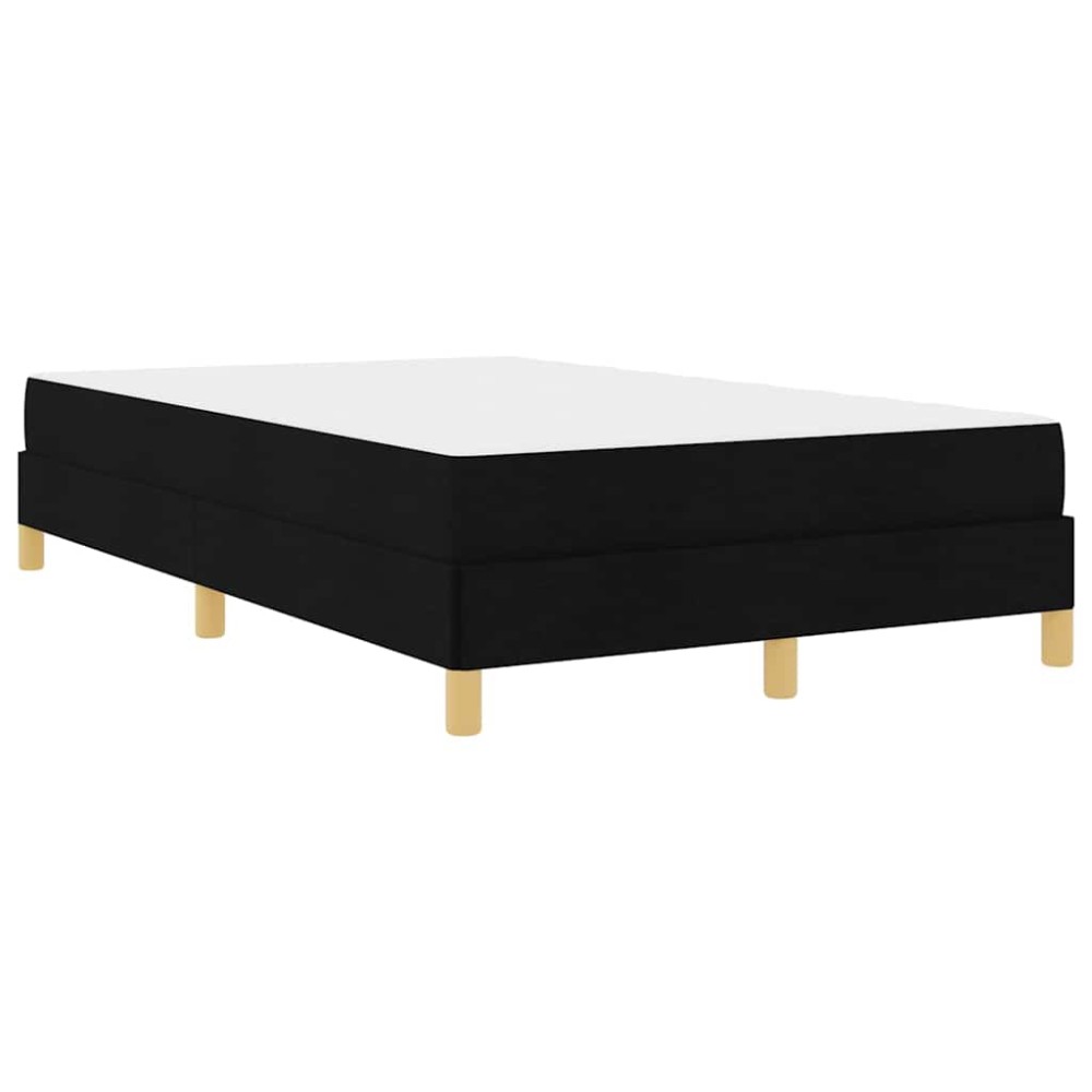 vidaXL Pat cu arcuri Negru și Maro 120 x 190 cm