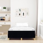 vidaXL Pat cu arcuri Negru și Maro 120 x 190 cm vidaXL Pat cu arcuri Negru și Maro 120 x 190 cm