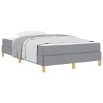 vidaXL Pat cu arcuri Gri deschis și Maro 120 x 200 cm vidaXL Pat cu arcuri Gri deschis și Maro 120 x 200 cm
