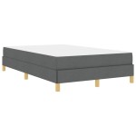 vidaXL Pat cu arcuri Gri închis și Maro 120 x 200 cm vidaXL Pat cu arcuri Gri închis și Maro 120 x 200 cm