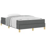 vidaXL Pat cu arcuri Gri închis și Maro 120 x 200 cm vidaXL Pat cu arcuri Gri închis și Maro 120 x 200 cm