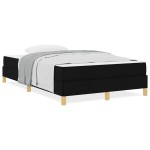 vidaXL Pat cu arcuri Negru și Maro 120 x 200 cm vidaXL Pat cu arcuri Negru și Maro 120 x 200 cm