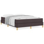 vidaXL Pat cu arcuri Maro 160 x 200 cm Țesătură și Lemn prelucrat vidaXL Pat cu arcuri Maro 160 x 200 cm Țesătură și Lemn prelucrat