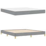vidaXL Pat cu arcuri Gri deschis și Maro 180 x 200 cm vidaXL Pat cu arcuri Gri deschis și Maro 180 x 200 cm