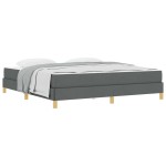 vidaXL Pat cu arcuri Gri închis și Maro 180 x 200 cm vidaXL Pat cu arcuri Gri închis și Maro 180 x 200 cm