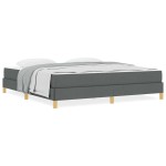 vidaXL Pat cu arcuri Gri închis și Maro 180 x 200 cm vidaXL Pat cu arcuri Gri închis și Maro 180 x 200 cm
