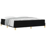 vidaXL Pat cu arcuri Negru și Maro 180 x 200 cm vidaXL Pat cu arcuri Negru și Maro 180 x 200 cm