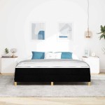 vidaXL Pat cu arcuri Negru și Maro 180 x 200 cm vidaXL Pat cu arcuri Negru și Maro 180 x 200 cm