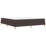 vidaXL Pat cu arcuri Maro 180 x 200 cm Țesătură și Lemn prelucrat vidaXL Pat cu arcuri Maro 180 x 200 cm Țesătură și Lemn prelucrat