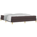 vidaXL Pat cu arcuri Maro 180 x 200 cm Țesătură și Lemn prelucrat vidaXL Pat cu arcuri Maro 180 x 200 cm Țesătură și Lemn prelucrat