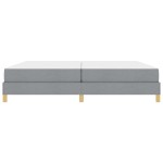 vidaXL Pat cu arcuri Gri deschis și Maro 200 x 200 cm vidaXL Pat cu arcuri Gri deschis și Maro 200 x 200 cm