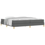 vidaXL Pat cu arcuri Gri închis și Maro 200 x 200 cm vidaXL Pat cu arcuri Gri închis și Maro 200 x 200 cm