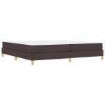 vidaXL Pat cu arcuri Maro 200 x 200 cm Țesătură, Lemn Ingineresc vidaXL Pat cu arcuri Maro 200 x 200 cm Țesătură, Lemn Ingineresc