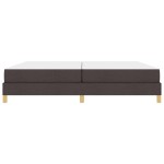 vidaXL Pat cu arcuri Maro 200 x 200 cm Țesătură, Lemn Ingineresc vidaXL Pat cu arcuri Maro 200 x 200 cm Țesătură, Lemn Ingineresc