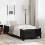 vidaXL Pat Negru 80 x 200 cm Piele artificială