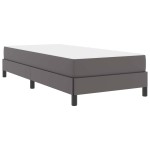 vidaXL Pat cu saltea Gri 80 x 200 cm Piele artificială vidaXL Pat cu saltea Gri 80 x 200 cm Piele artificială