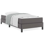 vidaXL Pat cu saltea Gri 80 x 200 cm Piele artificială vidaXL Pat cu saltea Gri 80 x 200 cm Piele artificială