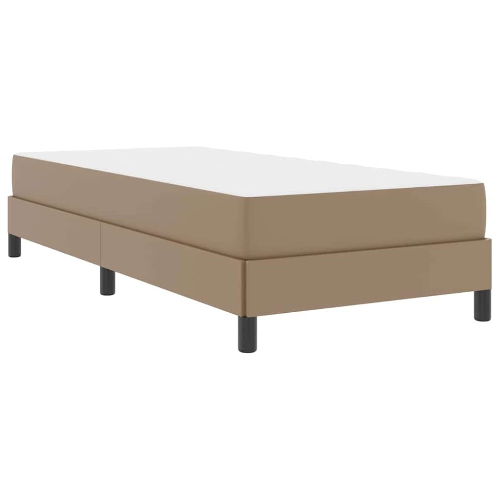 vidaXL Pat cu saltea Cappuccino 80 x 200 cm Piele artificială