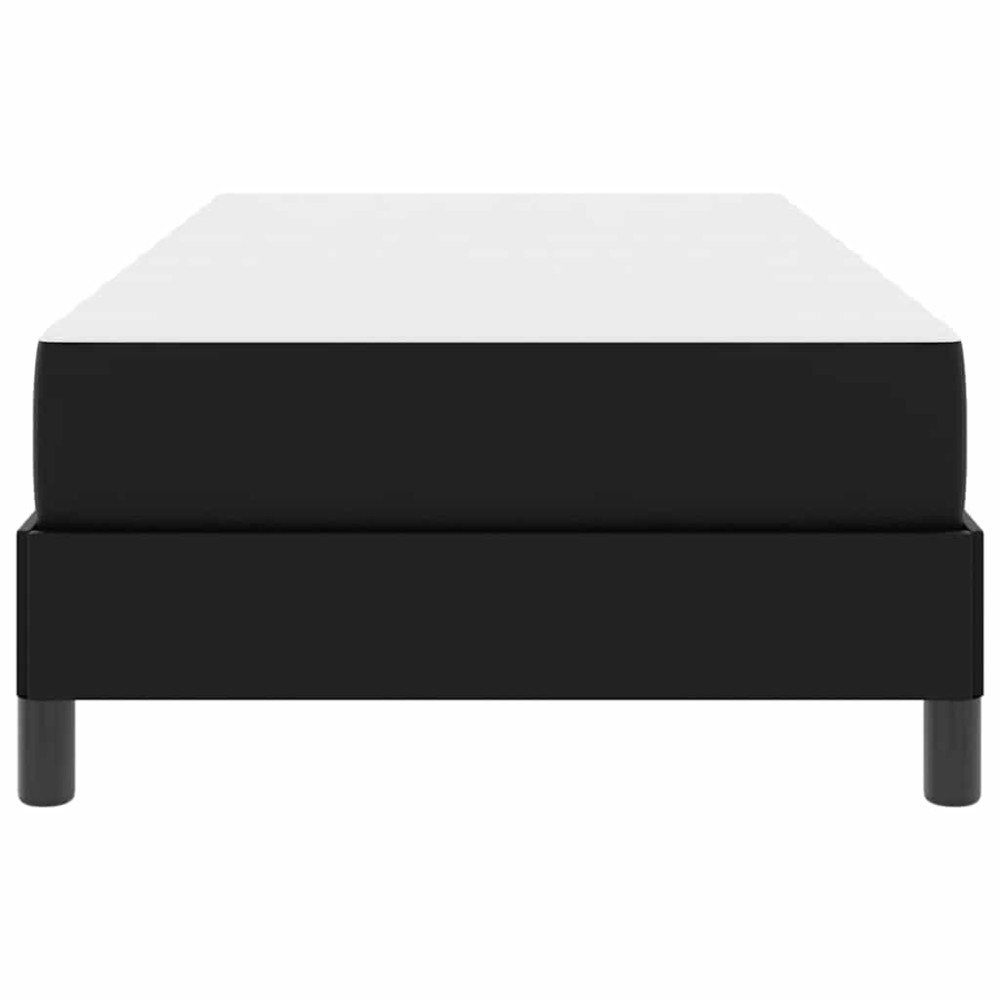vidaXL Pat cu saltea Negru 90 x 200 cm Piele artificială