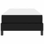 vidaXL Pat cu saltea Negru 100 x 200 cm Piele artificială