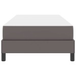 vidaXL Pat cu saltea Gri 100 x 200 cm Piele artificială