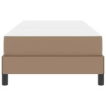 vidaXL Pat cu saltea Cappuccino 100 x 200 cm Piele artificială