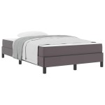 vidaXL Pat cu saltea Gri 120 x 200 cm Piele artificială