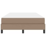 vidaXL Cadru de pat cu saltea Cappuccino 120 x 200 cm țesătură