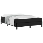 vidaXL Pat cu saltea Negru 140 x 200 cm Piele artificială
