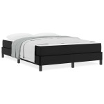 vidaXL Pat cu saltea Negru 140 x 200 cm Piele artificială
