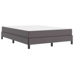 vidaXL Pat cu saltea Gri 140 x 200 cm Piele artificială