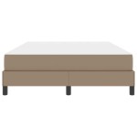 vidaXL Cadru de pat cu saltea Cappuccino 160 x 200 cm țesătură