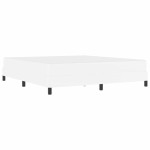 vidaXL Pat cu saltea Alb pur 180 x 200 cm Piele artificială vidaXL Pat cu saltea Alb pur 180 x 200 cm Piele artificială
